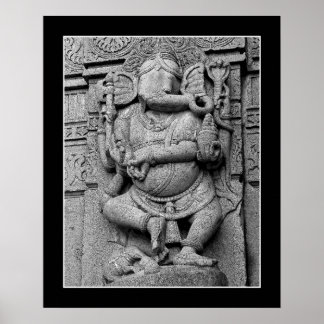 Sculpture Of Lord Ganesha Poster