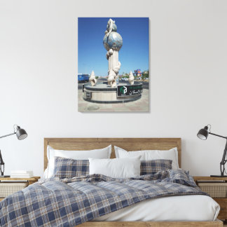 Sculpture to the marine inhabitants  canvas print