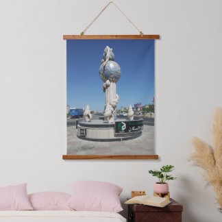 Sculpture to the marine inhabitants hanging tapestry