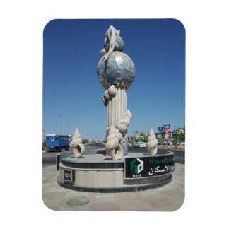 Sculpture to the marine inhabitants magnet