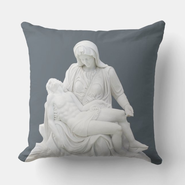 Sculptured Pieta Cushion (Front)