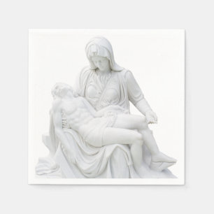 Sculptured Pieta Napkin
