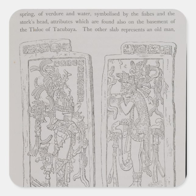 Sculptured Stones from the 'Temple of the Square Sticker (Front)