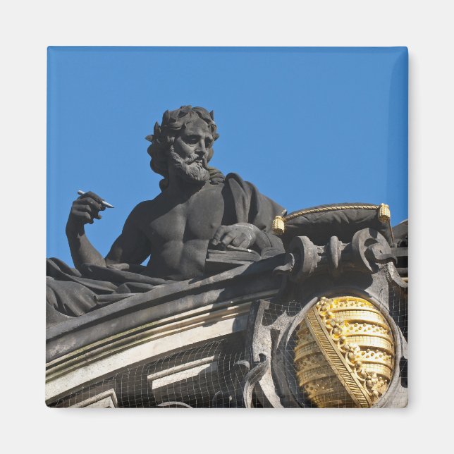 Sculptures on the Royal Art Academy, Dresden Magnet (Front)