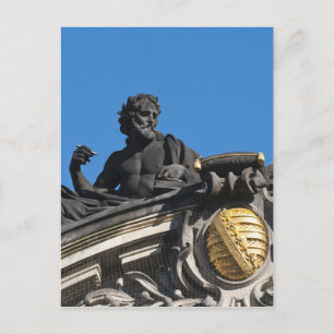 Sculptures on the Royal Art Academy, Dresden Postcard