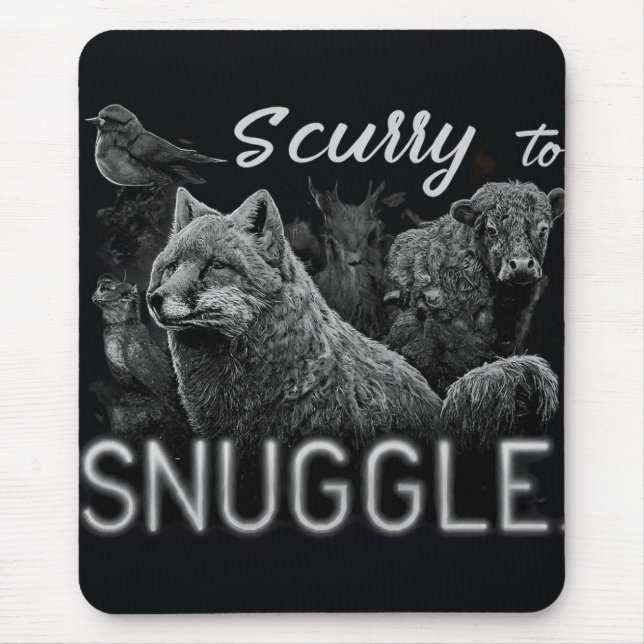 Scurry to Snuggle  Mouse Mat (Front)