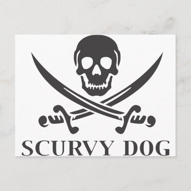 Scurvy Dog Postcard (Front)