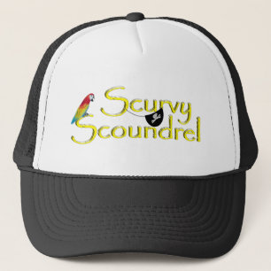 Scurvy Scoundrel Pirate Trucker Hat