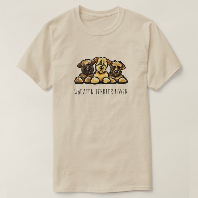 SCWT Trio Wheaten Terrier Lover T-Shirt (Design Front)