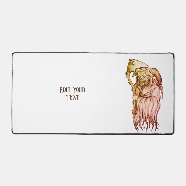 Scythe man - The Death , Grim reaper Desk Mat (Front)