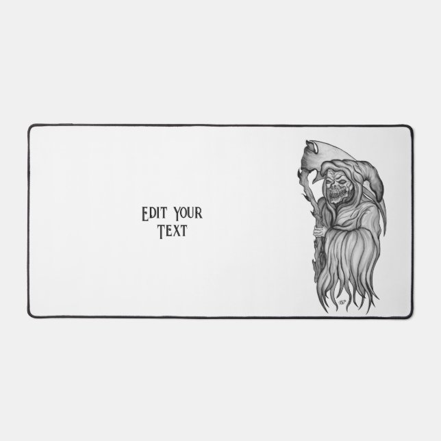 Scythe man - The Death , Grim reaper Desk Mat (Front)