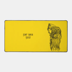 Scythe man - The Death , Grim reaper Desk Mat