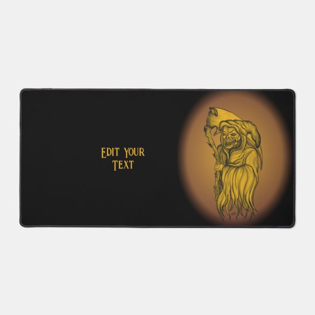 Scythe man - The Death , Grim reaper Desk Mat (Front)