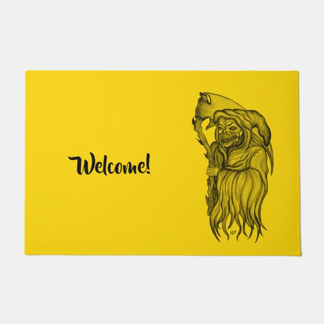 Scythe man - The Death , Grim reaper Doormat (Front)