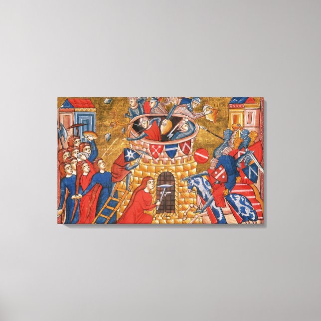 Scythian women besieging their enemies canvas print (Front)