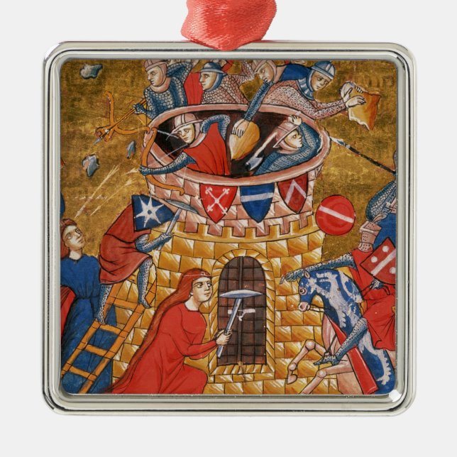 Scythian women besieging their enemies metal tree decoration (Front)