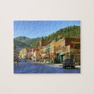 SD, Deadwood, Historic Gold Mining town Jigsaw Puzzle