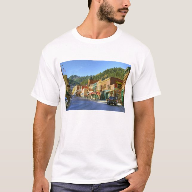 SD, Deadwood, Historic Gold Mining town T-Shirt (Front)