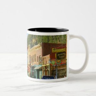 SD, Deadwood, Historic Gold Mining town Two-Tone Coffee Mug