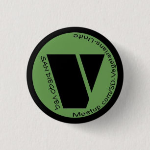 SD Vegetarians Unite! Button
