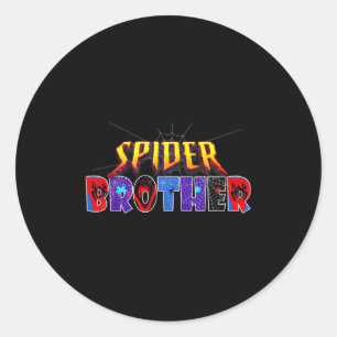Sder Brother Shirt Birthday Family Funny Halloween Classic Round Sticker