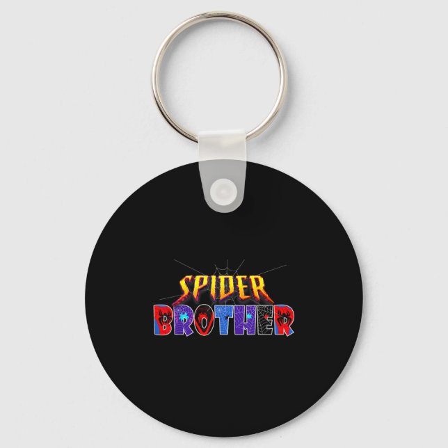 Sder Brother Shirt Birthday Family Funny Halloween Key Ring (Front)
