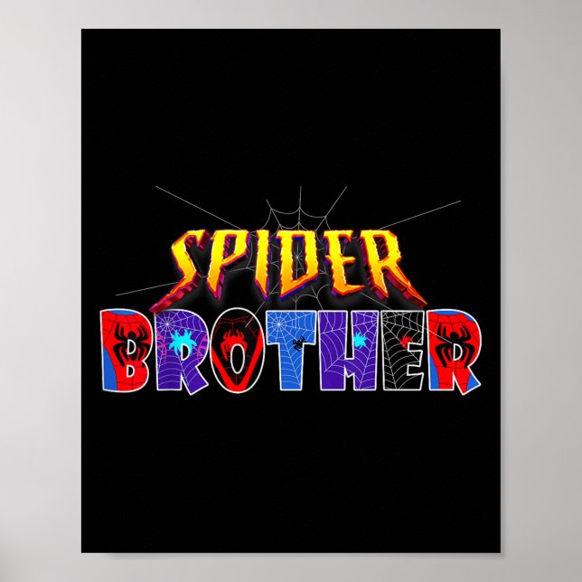 Sder Brother Shirt Birthday Family Funny Halloween Poster (Front)