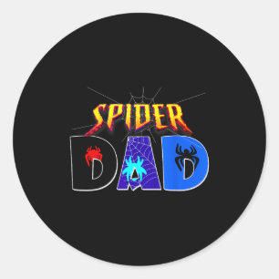 Sder Dad Shirt Birthday Fathers Day Halloween Cost Classic Round Sticker
