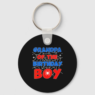Sder Web Birthday Party Grandpa Of The Birthday Bo Key Ring