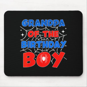 Sder Web Birthday Party Grandpa Of The Birthday Bo Mouse Mat