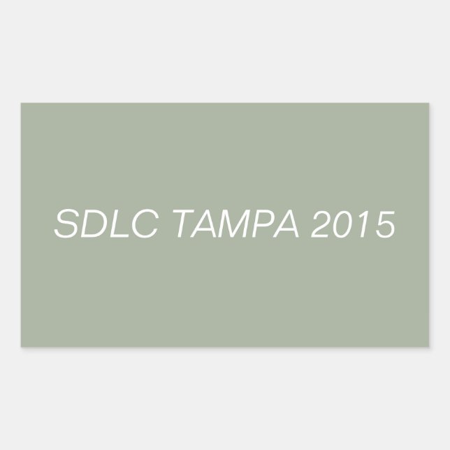 SDLC TAMPA 2015 STICKER (Front)