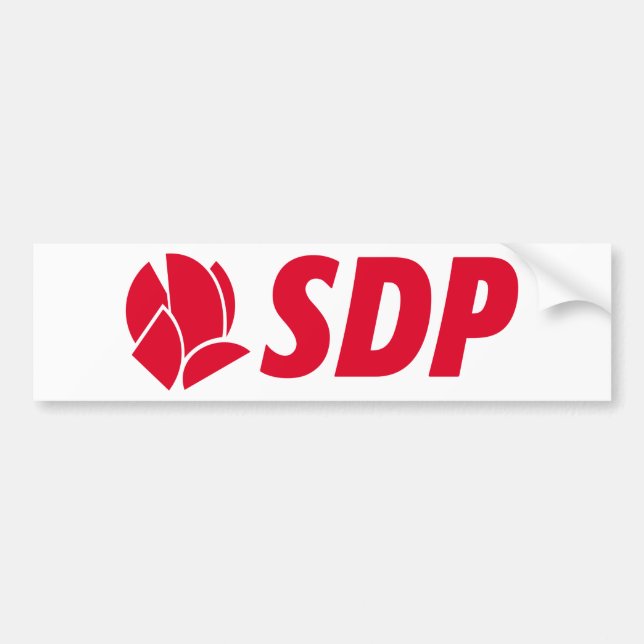 SDP Stranka demokratskih promjena Bumper Sticker (Front)