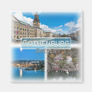 SE0024 Europe, Sweden, Gothenburg, fridge Magnet