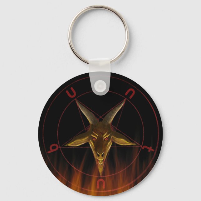 SE-Baphomet Key Ring (Front)