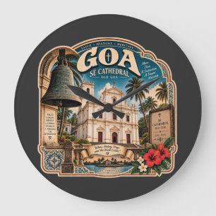 Se Cathedral Goa – Old Goa Heritage Large Clock