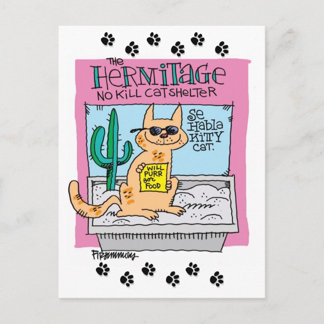 Se habla Kitty Cat- Postcard (Front)