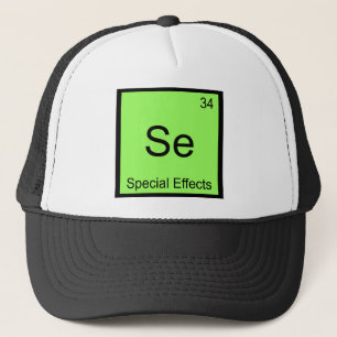 Se - Special Effects Funny Chemistry Element Tee Trucker Hat