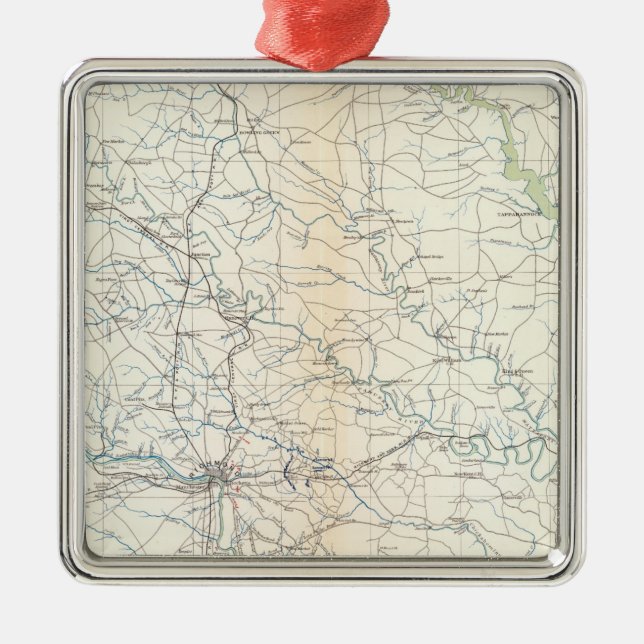 SE Virginia, Ft Monroe Metal Tree Decoration (Front)