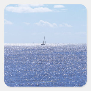 Sea 6 square sticker