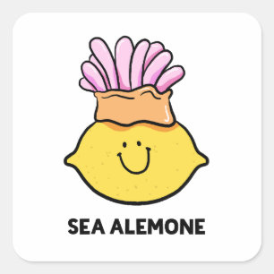 Sea A-lemon-e Lemon Fruit Sticker