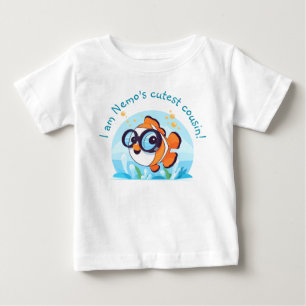 Sea Adventure   Cute Clownfish with Sunglasses Baby T-Shirt