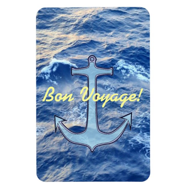 Sea Anchor Bon Voyage Magnet (Vertical)