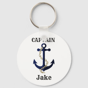 Sea anchor, chain, personalised key ring