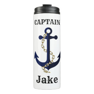 Sea anchor, chain, personalised thermal tumbler