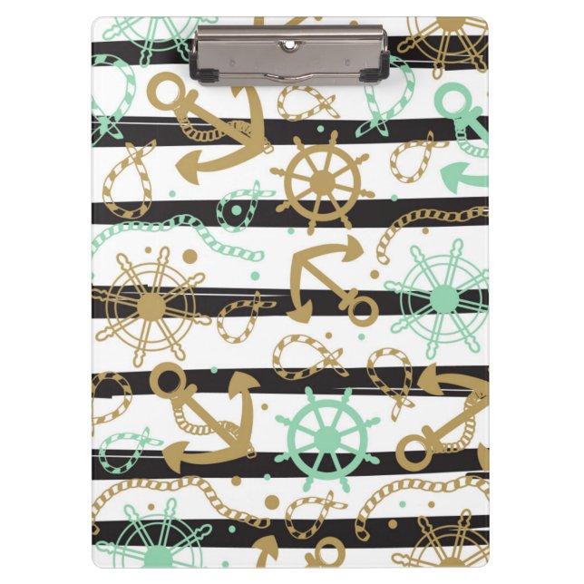 Sea Anchor Pattern Clipboard (Front)