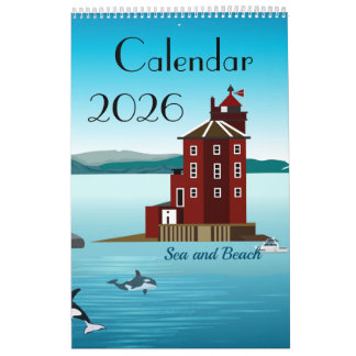 Sea and Beach Calendar