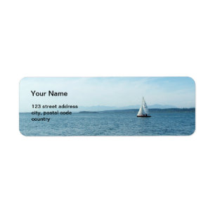 sea and boat address label