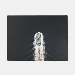sea and boat doormat
