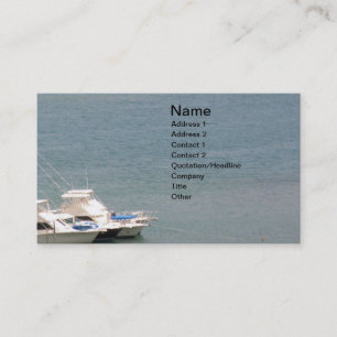 Sea and Boats Business Card