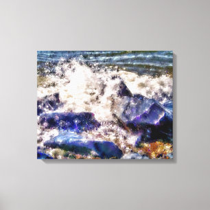 SEA AND ROCKS CANVAS PRINT